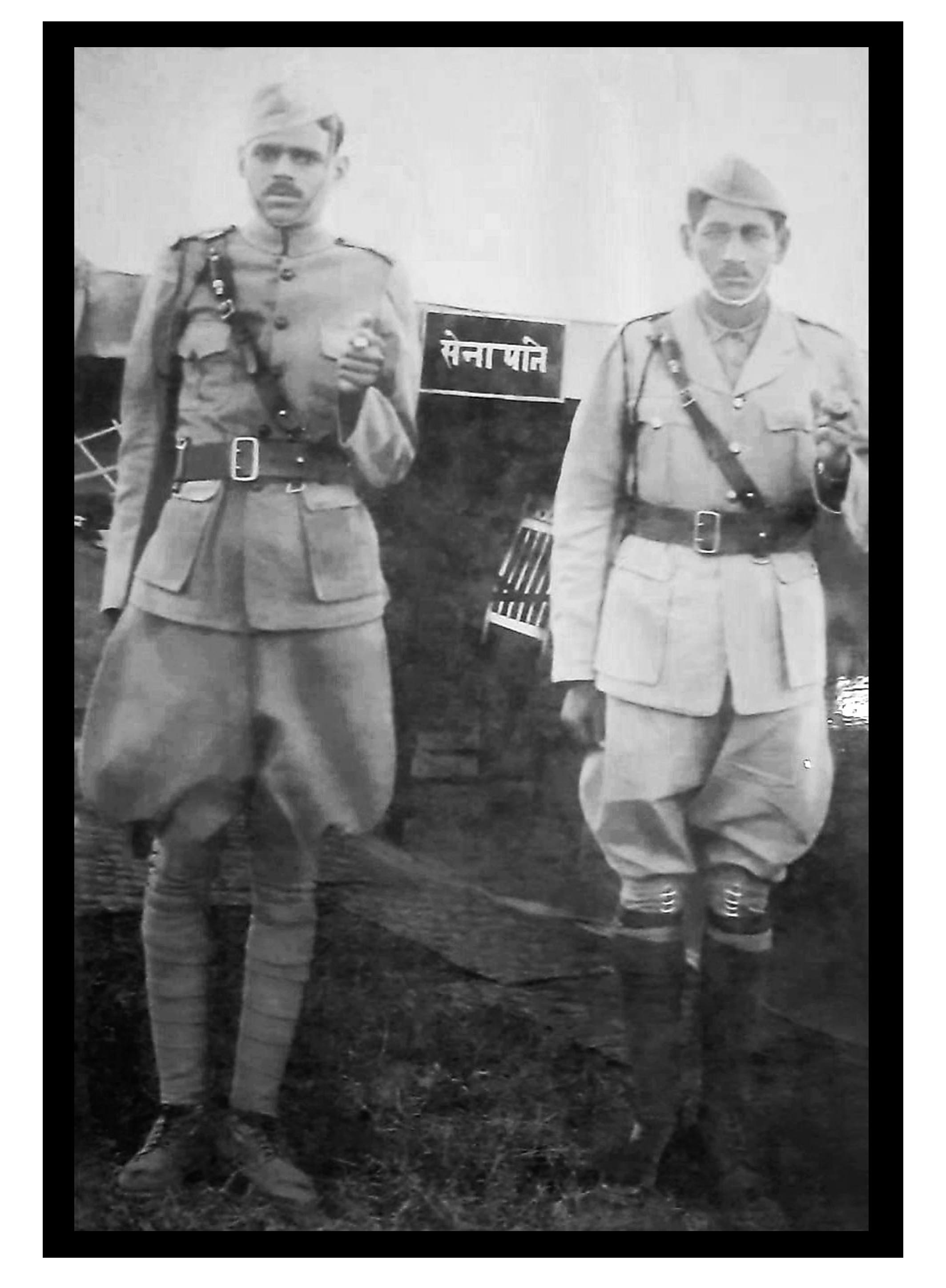 Young Mohan Lal Verma in Congress Seva Dal uniform